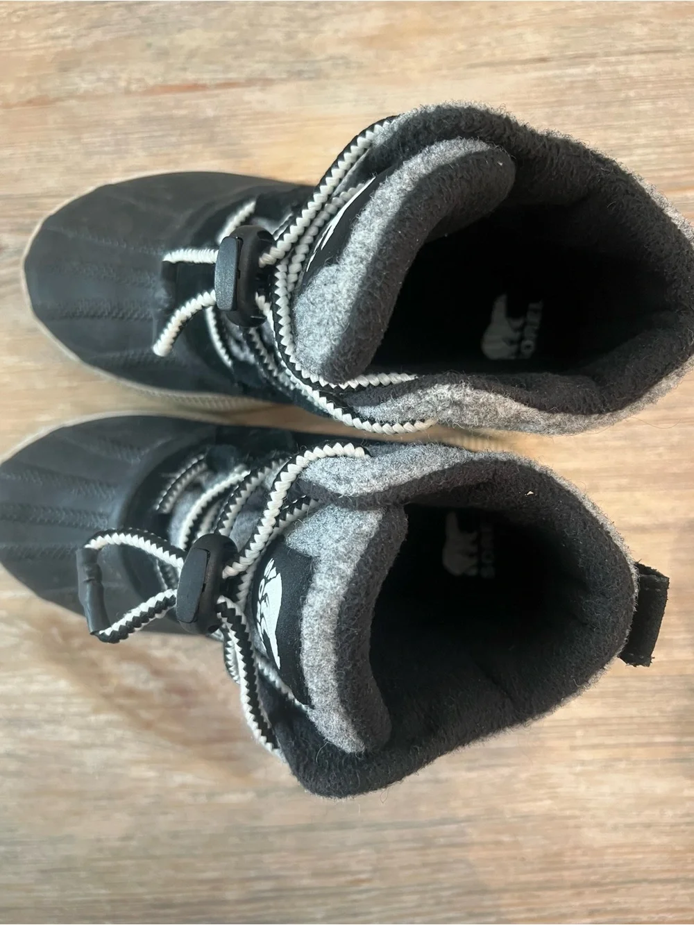 Sorel Kids Black & Gray Waterproof Snow Boots
